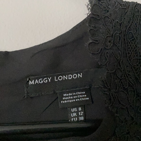 Maggy London Lace Sheath Dress Size 8 - Picture 3 of 3